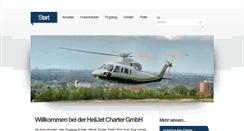 Desktop Screenshot of helijet-charter.de