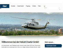 Tablet Screenshot of helijet-charter.de